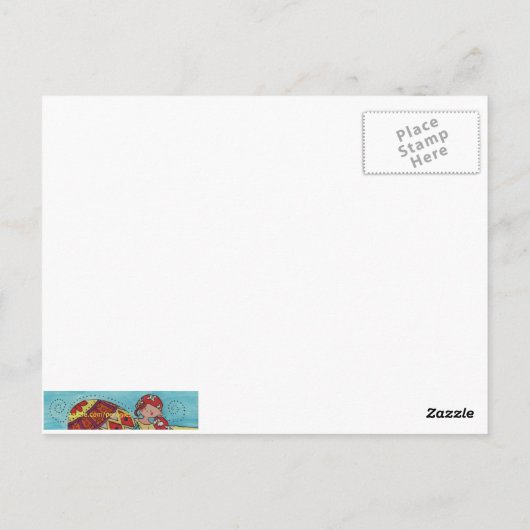 Eine Pysanka-Überraschung Ukrainische Volkskunst Postkarte (Rückseite)