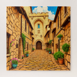 Eine quasi gepflasterte Straße Puzzle