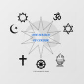 Eine Quelle Fensteraufkleber (Blatt)