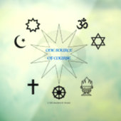 Eine Quelle Fensteraufkleber (Blatt 3)