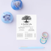 Eine Quelle | Tree of Life Design Flyer (Einzeln)