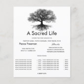 Eine Quelle | Tree of Life Design Flyer (Vorne)