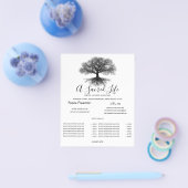 Eine Quelle | Tree of Life Design Flyer (Einzeln)