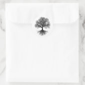 Eine Quelle | Tree of Life Design Runder Aufkleber (Tasche)
