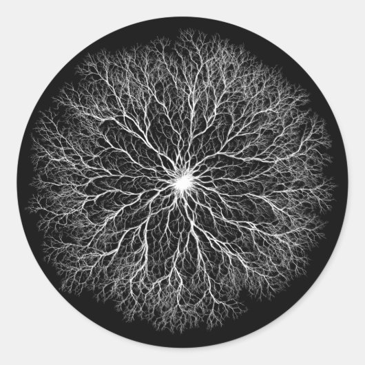 Eine Quelle | Tree of Life Design Runder Aufkleber (Vorderseite)