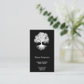 Eine Quelle | Tree of Life Design Visitenkarte (Stehend Vorderseite)