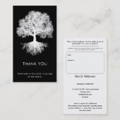 Eine Quelle | Tree of Life Design Visitenkarte (Vorne/Hinten)