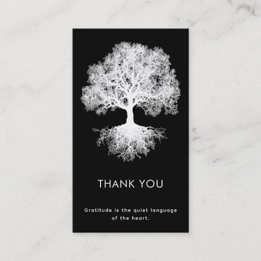 Eine Quelle | Tree of Life Design Visitenkarte (Vorderseite)