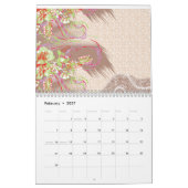 Eine raffinierte, blumengeschmückte Einrichtung mi Kalender (Feb 2027)