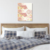 Eine raffinierte, blumengeschmückte Einrichtung mi Leinwanddruck (Insitu (Schlafzimmer))