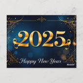 Eine raffinierte Neujahrsfeier Postkarte (Rückseite)