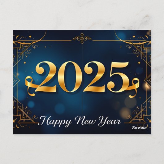 Eine raffinierte Neujahrsfeier Postkarte (Rückseite)