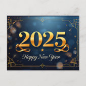 Eine raffinierte Neujahrsfeier Postkarte (Vorderseite)