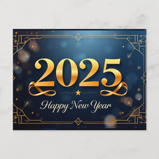 Eine raffinierte Neujahrsfeier Postkarte (Vorderseite)