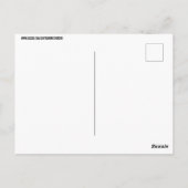 EINE RAHMEN-KABINE IN DEN WOLDPOSTKARTEN POSTKARTE (Rückseite)