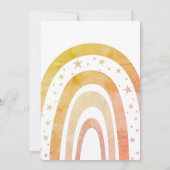 Eine Rainbow-Geburtstagsparty Einladung (Rückseite)