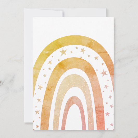 Eine Rainbow-Geburtstagsparty Einladung (Rückseite)