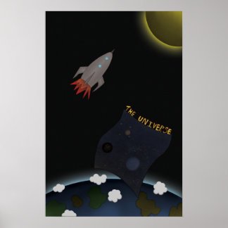 Eine Rakete zum Mond Poster
