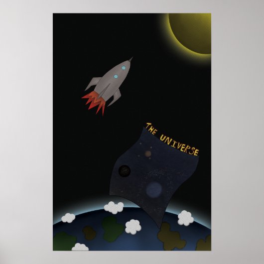 Eine Rakete zum Mond Poster (Vorne)