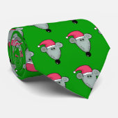Eine Ratte in einer Hut-WeihnachtsKrawatte Krawatte (Gerollt)