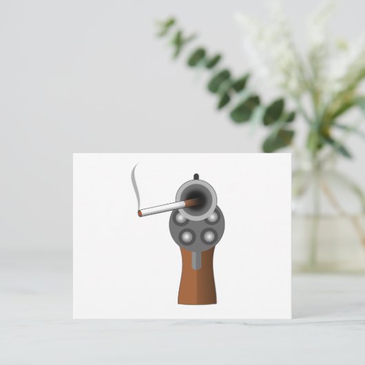 Eine Rauchwaffe Postkarte (Stehend Vorderseite)