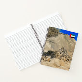 Eine raue, trockene Landschaft Notizblock (Innenseite)
