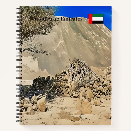 Eine raue, trockene Landschaft Notizblock (Vorderseite)