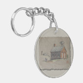 Eine Raum-Schule Schlüsselanhänger (Vorderseite links)