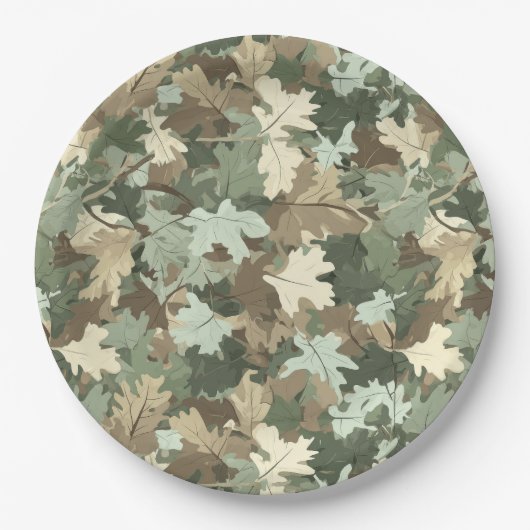 Eine realistische Camouflage Design Serie #3 Pappteller (Vorderseite)