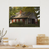 Eine Red Log-Zuhause Poster (Küche)
