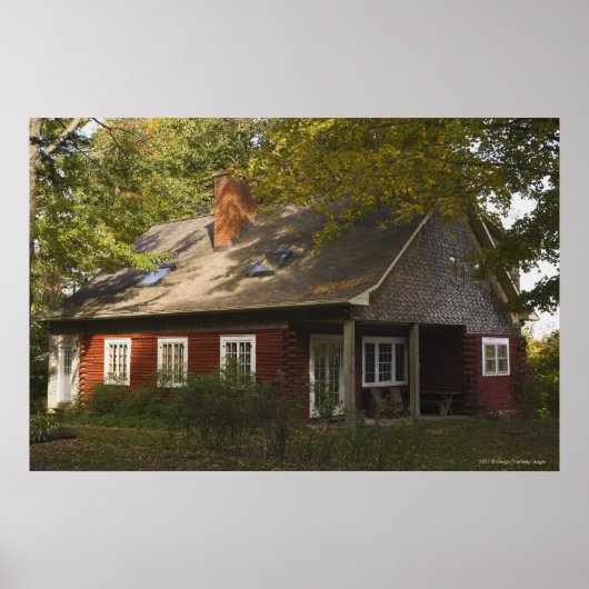 Eine Red Log-Zuhause Poster (Vorne)