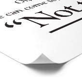 Eine Rede. Ein Traum Poster (Ecke)