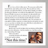 Eine Rede. Ein Traum Poster (Vorne)