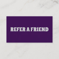 EINE REFERENZKARTE MIT DEM FREUND ERHALTEN