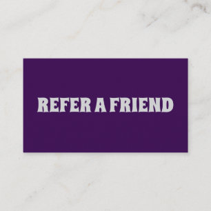 EINE REFERENZKARTE MIT DEM FREUND ERHALTEN EMPFEHLUNGSKARTE
