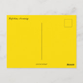 Eine Regenbogenvogel und Boote in Lofoten Norwegen Postkarte (Rückseite)