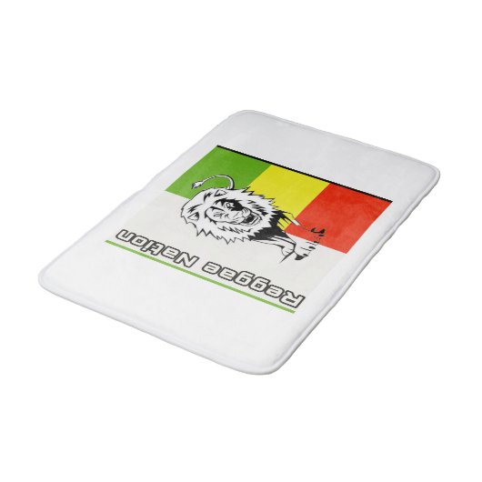 Eine Reggae-Nation-Badematte Badematte (Schrägansicht)