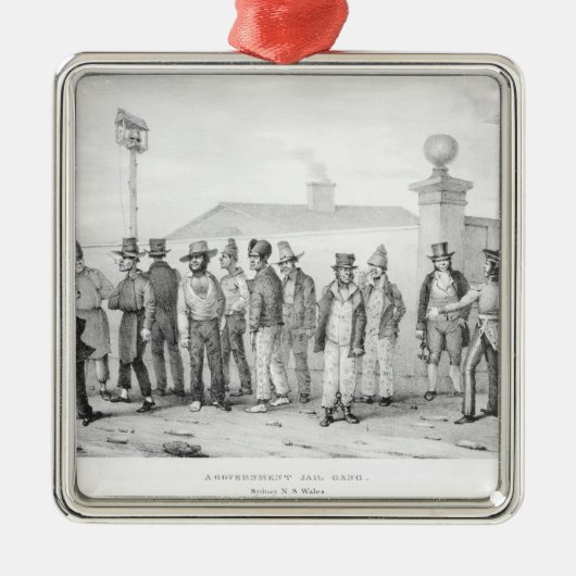 Eine Regierungs-Gefängnis-Gruppe Ornament Aus Metall (Vorne)