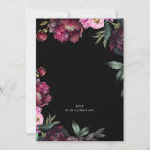 Eine reiche Bouquet-Hochzeitseinladung Einladung (Rückseite)