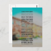 Eine reiche Grundschule kann... Gedicht Postkarte (Vorne/Hinten)