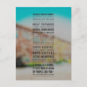 Eine reiche Grundschule kann... Gedicht Postkarte (Vorderseite)