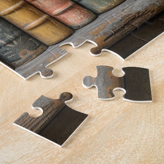 Eine Reihe alter Bücher mit verzierten Blume Puzzle (Seite)