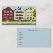 Eine Reihe der Haus-Visitenkarte Visitenkarte (Vorne/Hinten)