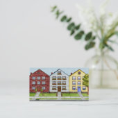 Eine Reihe der Haus-Visitenkarte Visitenkarte (Stehend Vorderseite)