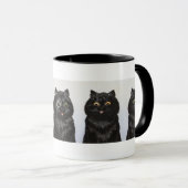 Eine Reihe schwarzer Katzen von Louis Wain Tasse (VorderseiteRechts)