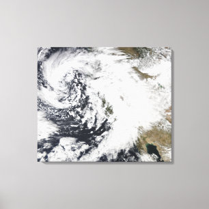 Eine Reihe starke Stürme mit heftigen Winden 2 Leinwanddruck