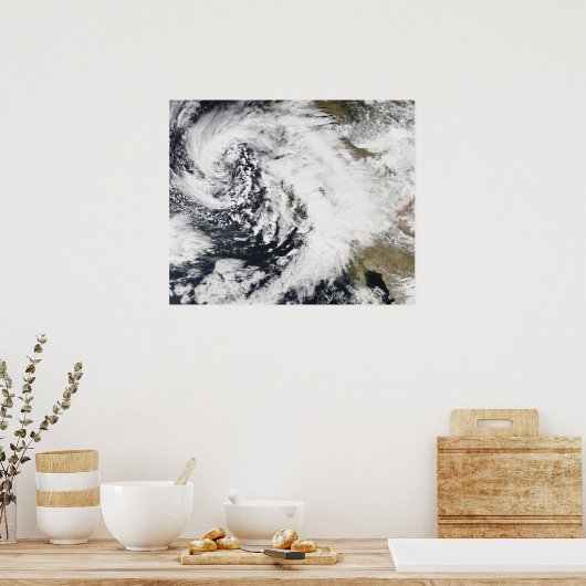 Eine Reihe starker Stürme mit heftigen Winden 2 Poster (Küche)