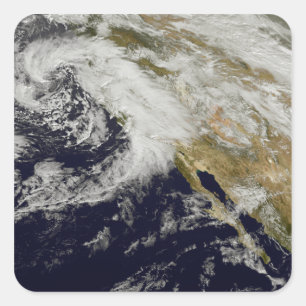 Eine Reihe starker Stürme mit heftigen Winden 2 Quadratischer Aufkleber