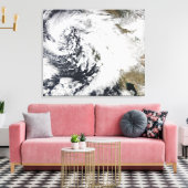 Eine Reihe starker Stürme mit heftigen Winden Leinwanddruck (Insitu (Wohnzimmer))