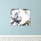 Eine Reihe starker Stürme mit heftigen Winden Leinwanddruck (Insitu (Holzboden))